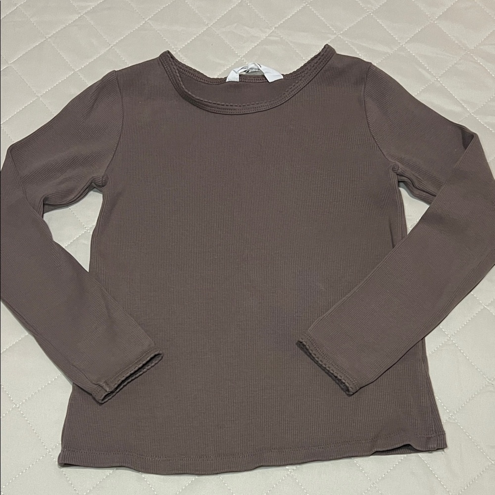 H&M Kids Long Sleeve Top - Chocolate Brown